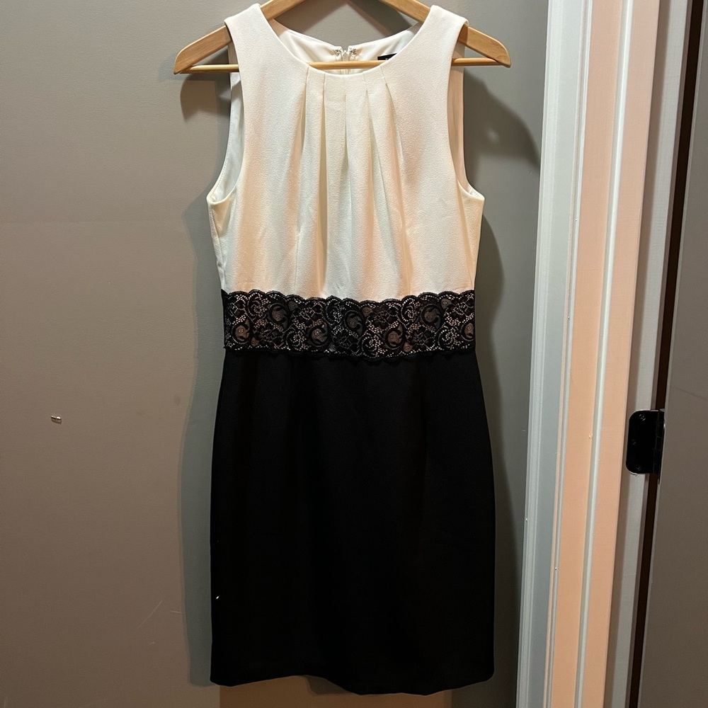 White House Black Market Two-Tone Sleeveless Dress
